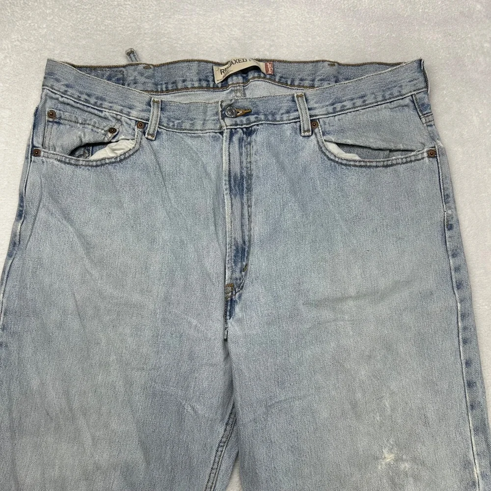Levi's 550 Relaxed Fit Jeans Men's Denim Pockets High Rise‎ Straight - 38X32